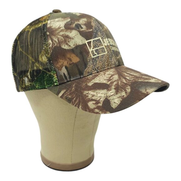 JESCO Construction Camo Mesh Strapback Cap Logo Trucker Baseball Hunting Hat - Picture 3 of 14